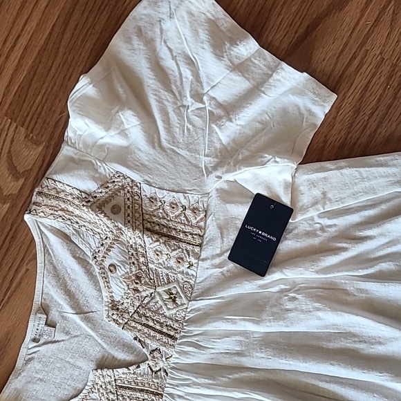 Luck Brand Embroidered Top Size Large - Picture 13 of 16